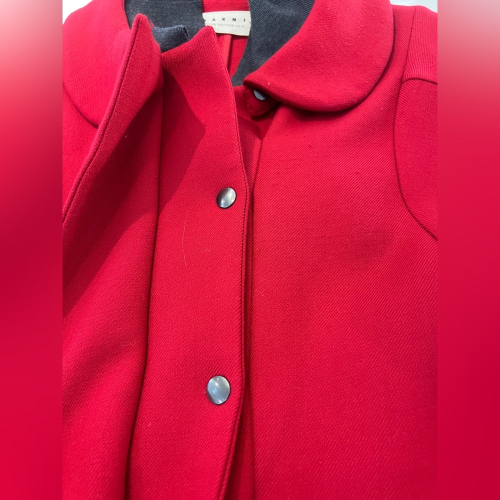 Marni red wool coat - Picture 9 of 12